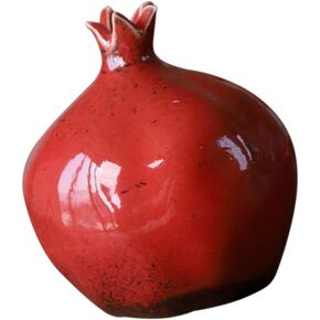 HOMSFOU Pomegranate Shaped Vase Creative Ceramic Flower Vase Hydroponics Planter Vase Flower Bottle Floral Vase Dried Flowers Container for Flowers Arrangement