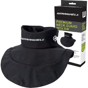 Winnwell Premium Hockey Neck Protector - Hockey Neck Guard for Senior & Youth Players - Ice Hockey Equipment Throat Guard - Lightweight & Adjustable Collar