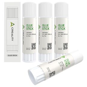 Creality 3D Printer Glue Stick for Print Bed, PVC Sollid Bed Adhesive,Strong Adhesion Reduces Warping for Printing PLA,ABS,PETG,PC,PA,TPU on Various Build Plate,Glass,PEI,PEO,PET, etc. 21g x 4 Pack