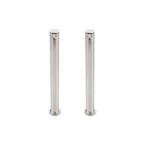 2 Pcs Single Hole Clevis Pins Flat Head 304 Stainless Steel Clevis Pins,Silver M10x100mm