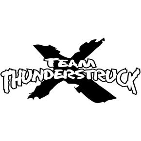 Team Thunderstruck OriginalStickers0768 Set of Two (2X) Stickers , Laptop , Car , Truck , Size 4 inches on Longer Side