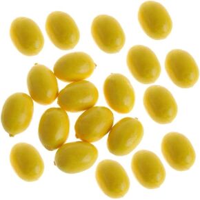 JJLFresheners 20Pcs Yellow Simulation Artificial Lemon Fake Fruit Disply Home Party Decor Artificial Fruit Trees for Home Decor Artificial Fruit Artificial Plants and Flowers