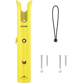 Aventik Fishing Rod Holder Bracket Wall Mounted Boat Side Mount Tool Holder Tube Links with Screws 1/2/3/4/6 Pole Tube Fishing Rod Holders