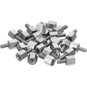 PATIKIL M2x7mm+4mm Male-Female Hex Standoff, 25 Pack Stainless Steel PCB Standoffs Screws for Motherboards, Computer Cases, Circuit Boards, Electronics