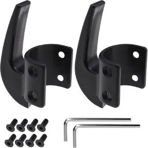2 Sets Electric Scooter Front Hook Multifunctional Hook Accessories Gadget Bag Claw Front Hook Compatible with Ninebot Max G30, Black, 80x50mm (SP|621)
