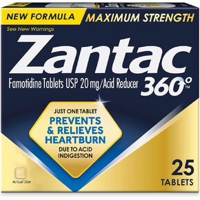 Zantac 360 Tablets - 20mg, 25 Count