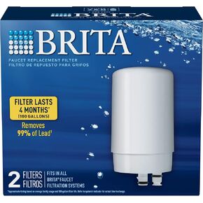 Brita On Tap Filtration system Replacement Filter, White