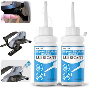 2 Pcs Ellipse Leg Exerciser Machine Lubricant, Lube Apply to Under Desk Elliptical Peddler While Sitting, Electric Seated Foot Pedal Exerciser, Reduce Nosie & Keep Machine Running Smoothly