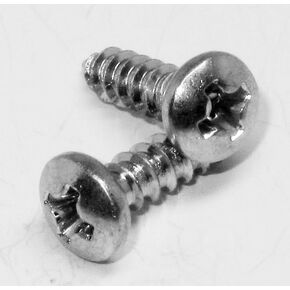 #6 x 1/2" inch Zinc Pan Head Phillips Sheet Metal Wood Screws (100 Pack) PHSMS by Fasteners DP