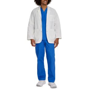 Landau 3224 Men's Consultation Coat White Poplin 52