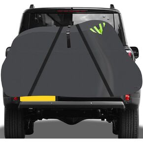 Heavy Duty Waterproof Bicycle Cover for 2 Bikes - 600D Durable Transport and Storage Cover - Perfect for Outdoor Use on Hitch Mounts - Weather Resistant Protection for Travel and Storage