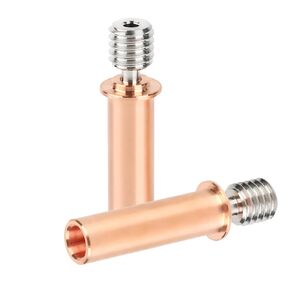 2Pcs CR6 SE Bimetal Heatbreak, Titanium Alloy+Copper Bi Metal Throat All Metal Heat Break for Creality CR-6 SE/Max/Ender 3 V2 Neo/Ender 3 Neo/CR-5 PRO/CR10 Smart 3D Printer Hotend
