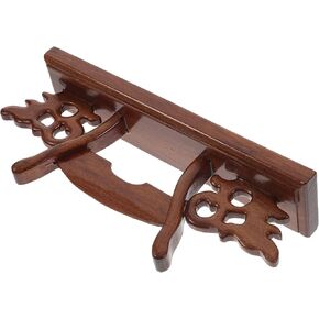 HOMSFOU Fan Display Stand Japanese Fan Rack Fan Display Holder Display Shelves for Collectibles Fans Display Base Decorative Fan Holder Home Decor Plastic Fan Detachable Wood