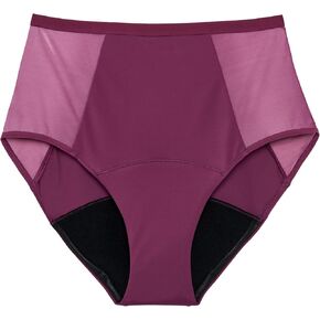 Thinx Period Underwear, Comfort-Stretch Hi-Waist, Holds Up to 12 Regular Tampons, FSA HSA Approved Period Panties, All-Day Absorbency Menstrual Underwear for Women, Leakproof & Reusable, Plum, 4X