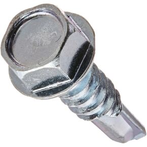 47249 12-14-Inch x 3/4-Inch Washer Head Self Drilling Screw, zinc