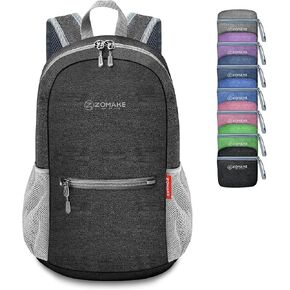 ZOMAKE 10L Lightweight Packable Hiking Backpack - Small Travel Hiking Daypack for Women Men - Tear Resistant Foldable Day Pack for Camping Outdoor Sports(Dark Green)