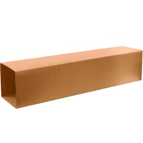 Boxes Fast BFT121248OUTER Telescoping Outer Cardboard Shipping Boxes, 12 1/2" x 12 1/2" x 48", Adjustable Corrugated Tall Cartons, Kraft (Pack of 15)