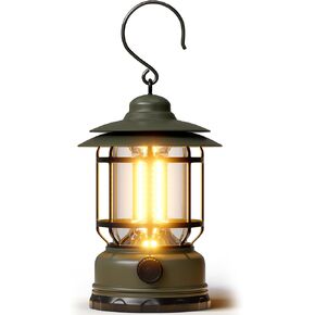 3 Pack LED Camping Lanterns Battery Powered, Rechargeable Lantern with Stepless Dimming,Vintage Portable Camping Lights & Lanterns for Emergency, Fishing,Camping,Hiking,Outage