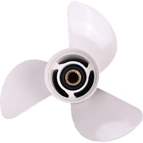 Outboard Propeller 6E5-45945-01-00 6E5-45945-01-EL Compatible with Yamaha Prop T50HP T60HP 70HP 75HP 80HP 115HP 130HP,15 Spline 3 Blades RH