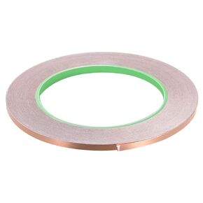Copper Foil Tape Conductive Adhesive Double Sided, [for EMI Shielding, Stained Glass, Paper Circuits, Grounding] - 1/8"/98ft