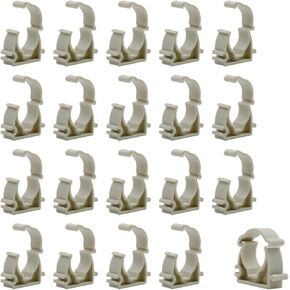 Oedema 20 Packs 0.75 Inch PEX Clips 19mm Pipe Clamp PPR Pipe Hanger Clamp for Pipes less than 19mm/0.75" OD, Water Pipe, Tubing