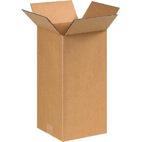AVIDITI 8x8x16 Tall Corrugated Boxes, Tall, 8L x 8W x 16H, Pack of 25 | Shipping, Packaging, Moving, Storage Box for Home or Business, Strong Wholesale Bulk Boxes