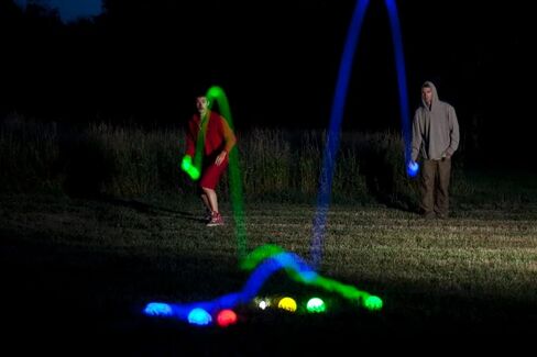 Glow in The Dark LED Day Night Lighted Bocce Ball Set Choose 107mm or 85mm in Saudi Arabia