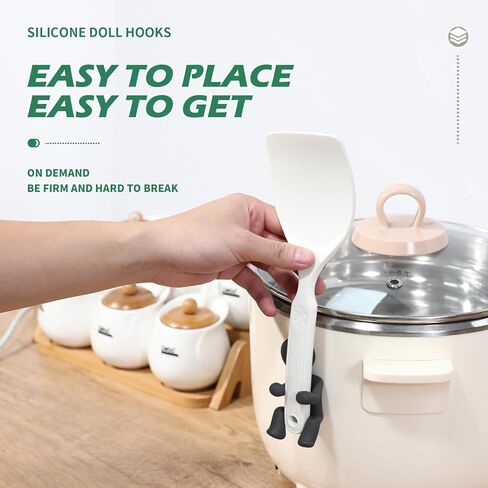 4Pcs Creative Silicone doll Multifunction Hook,Waterproof Self-adhesion Wall Hooks for Kitchen Bathroom,for Clip & Hanging Razor,Key,etc,Bathroom Accessories（Gray）Unique Gifts for best friend in Kuwait