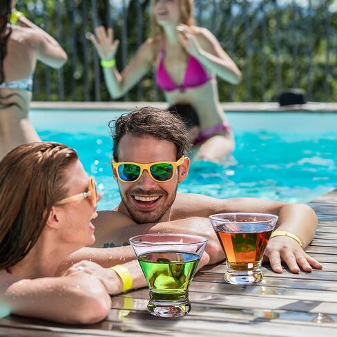 Martini Glasses Set of 4, Stemless Martini Cocktail Glasses for Margarita, Manhattan, Cosmopolitan, Home Bar, Evening Parties, Birthdays, Housewarming Gift, Crystal Clear 8.5 OZ in Saudi Arabia