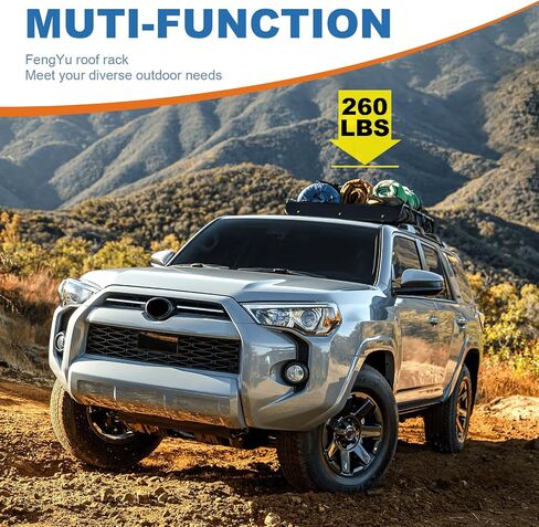 FengYu Roof Rack Cross Bars 260lbs Compatible with Subaru Outback Wilderness 2022 2023 2024 (with Raised Rails), Aluminum Lockable Roof Rails Crossbars Rooftop Cargo Bars Black Luggage Racks Carrier in Saudi Arabia