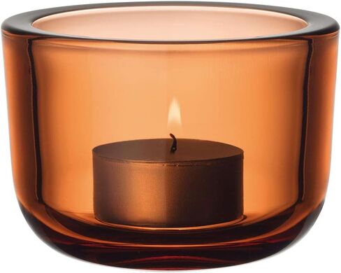 iittala 1027711 Valkea Candle Holder, Seville Orange, Approx. φ3.3 x H2.4 inches (85 x 60 mm) in Saudi Arabia