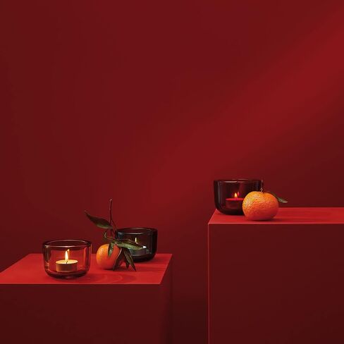 iittala 1027711 Valkea Candle Holder, Seville Orange, Approx. φ3.3 x H2.4 inches (85 x 60 mm) in Saudi Arabia