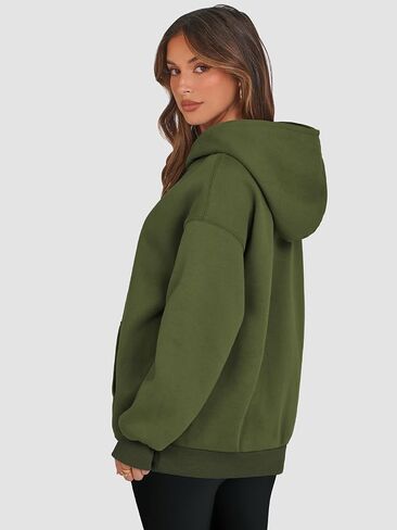 ATHMILE Womens Oversized Hoodies Fleece Sweatshirts Y2K Casual Long Sleeve Pullover Fall Clothes with Pocket and Drawstring in Saudi Arabia