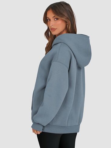 ATHMILE Womens Oversized Hoodies Fleece Sweatshirts Y2K Casual Long Sleeve Pullover Fall Clothes with Pocket and Drawstring in Saudi Arabia
