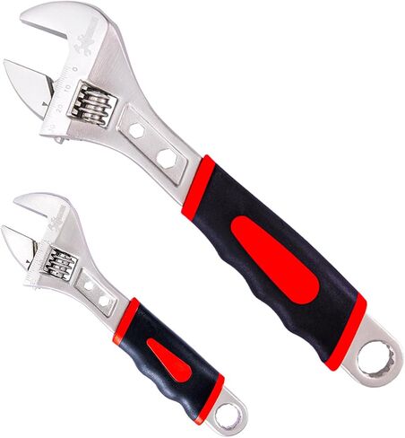 Navegando Adjustable Wrench Set,3-Piece Adjustable Wrenches with Wide Opening Jaws,Soft Grip Handles,(6-inch 8-inch 10-inch) in Saudi Arabia