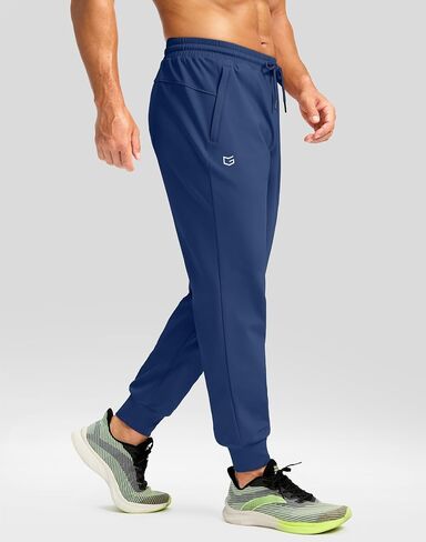 G Gradual Men's Fleece Joggers with Zipper Pockets Winter Warm Pants Water Resistant Athletic Workout Gym Sweatpants for Men in Saudi Arabia