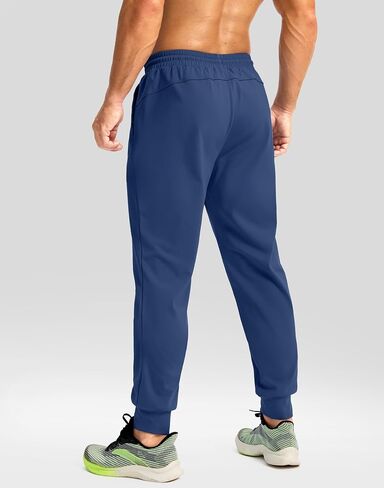 G Gradual Men's Fleece Joggers with Zipper Pockets Winter Warm Pants Water Resistant Athletic Workout Gym Sweatpants for Men in Saudi Arabia