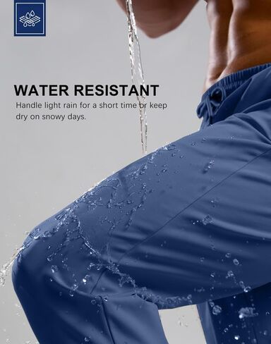 G Gradual Men's Fleece Joggers with Zipper Pockets Winter Warm Pants Water Resistant Athletic Workout Gym Sweatpants for Men in Saudi Arabia