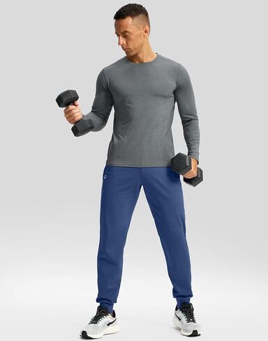 G Gradual Men's Fleece Joggers with Zipper Pockets Winter Warm Pants Water Resistant Athletic Workout Gym Sweatpants for Men in Saudi Arabia