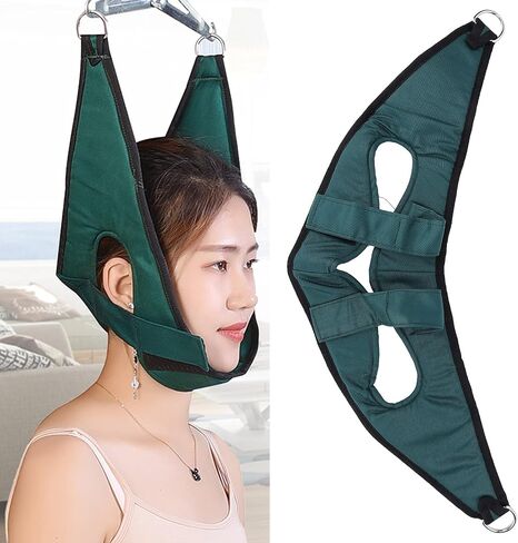 Cervical Vertebra Traction Belt, Portable Neck Stretcher Hammock for Neck Pain Relief, Neck Hanging Cervical Spine Fixation Belt (Adult Type) in Saudi Arabia