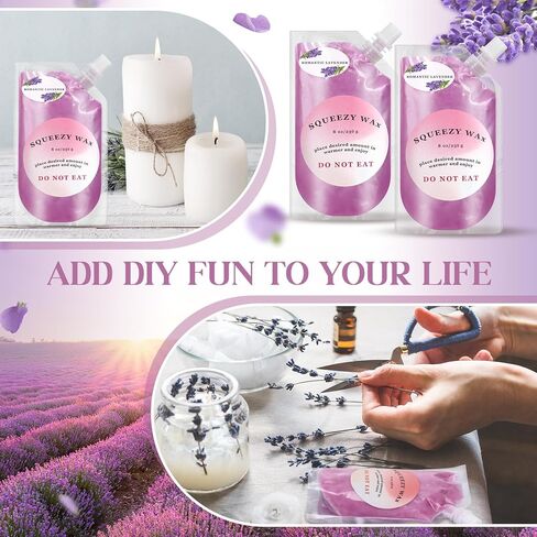 4 Pcs Blueberry 8 oz Squeezable Wax Melt Candle Scented Squeeze Wax Melts Highly Fragrant Handmade Wax Melt Pouch Candles for Office Wax Warmers DIY Home Uses in Kuwait