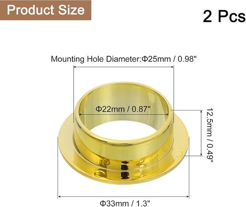 uxcell 2 Pcs 1.38 inch (35mm) Nylon Desk Grommets, Plastic Cable Hole Cover, Wire Cord Cable Organizer for Computer Desk Cabinet, Silver in Saudi Arabia
