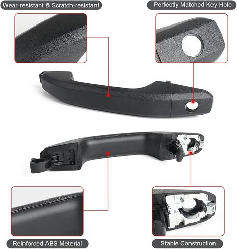 FAERSI Exterior Door Handle Front Right Passenger Side Replacements for 2014 2015 2016 2017 2018 2019 Chevrolet Silverado, 2014-2018 GMC Sierra 1500 2500 HD 3500#22923605 22929412 in Saudi Arabia