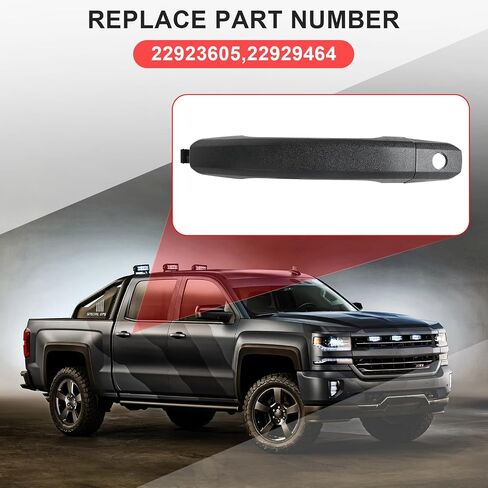 FAERSI Exterior Door Handle Front Right Passenger Side Replacements for 2014 2015 2016 2017 2018 2019 Chevrolet Silverado, 2014-2018 GMC Sierra 1500 2500 HD 3500#22923605 22929412 in Saudi Arabia