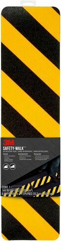 3M Safety-Walk Slip Resistant Reflective Tread, 6 in x 2 ft, Anti Slip, Adhere Without Wrinkling, Curling, Tearing or Lifting, Self-Adhesive Backing, Quick & Easy Application, 1 Pack (600BY-T6X24) in Saudi Arabia