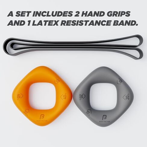 Dual Resistance Hand Grip Strengtheners, Light-Duty Set with Two Hand Grips and Latex Band in Saudi Arabia