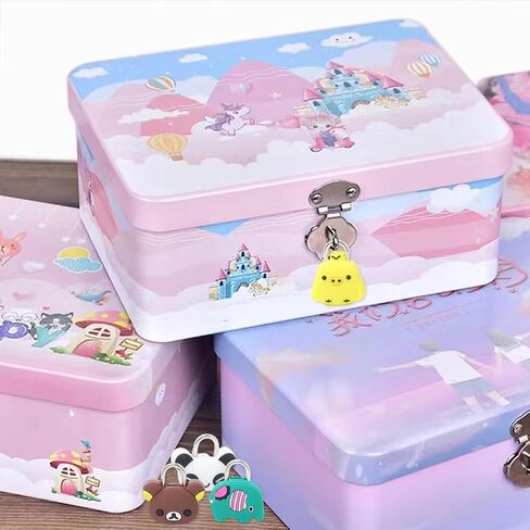 Honbay 4PCS Cute Cartoon Animal Padlock Mini Padlock Lock with Key - for Jewelry Box, Purse, Handbag, Backpacks, Cabinet, Treasure Chest, Suitcases, Lockers, Letter Box, Diary, Notebook, etc in Saudi Arabia
