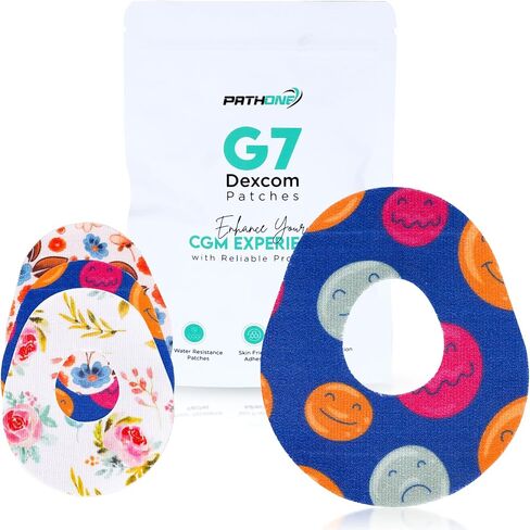 Dexcom G7 Over Patches Waterproof 30 Pack - Skin-Friendly Overpatch for Sensor Protection, No-Lift - Autumn Pattern in Saudi Arabia