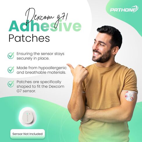 Dexcom G7 Over Patches Waterproof 30 Pack - Skin-Friendly Overpatch for Sensor Protection, No-Lift - Autumn Pattern in Saudi Arabia