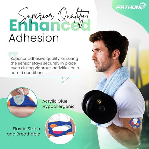 Dexcom G7 Over Patches Waterproof 30 Pack - Skin-Friendly Overpatch for Sensor Protection, No-Lift - Autumn Pattern in Saudi Arabia